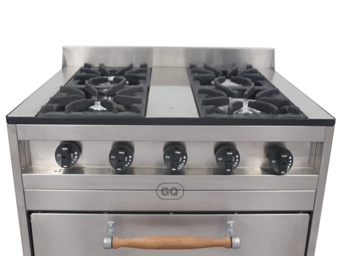 Cocina Industrial EG | Country 80 | 4 hornallas puerta ciega